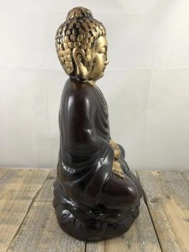 Zittende Boeddha - keramieken beeld - 31 cm - Thais