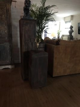 Maria - stenen beeld - 92 cm - klassiek wit - in detail