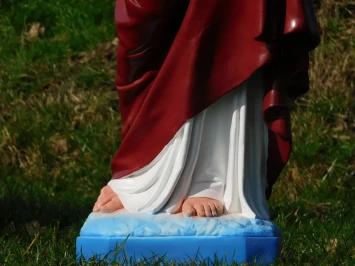 Heiliges Herz Jesu Statue – 95 cm hoch – Polystone (Kunststoff)