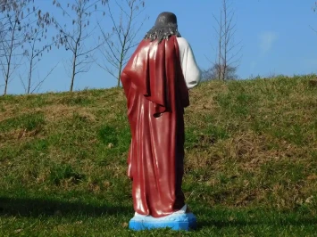 Statue du Sacré-Cœur de Jésus – 95 cm de haut – Polystone (plastique)