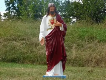 Sacré-Cœur de Jésus – 113 cm de haut – Statue XL en polystone