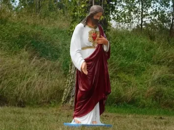 Sacré-Cœur de Jésus – 113 cm de haut – Statue XL en polystone