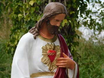 Sacré-Cœur de Jésus – 113 cm de haut – Statue XL en polystone