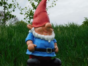 Gnom - Polystone Statue - 52 cm - blau - lustig