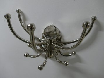 Porte-manteau avec crochets amovibles – aluminium – 5 crochets