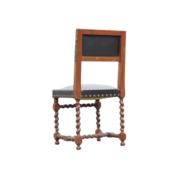 Fauteuil Louis XIII ancien – chaise vintage – bois massif