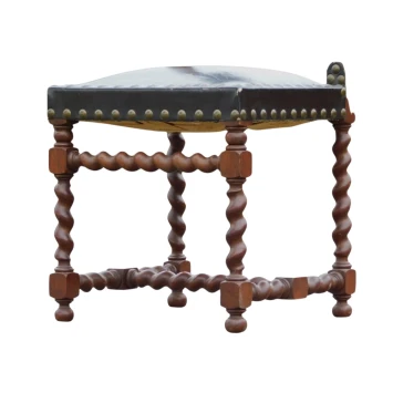 Fauteuil Louis XIII ancien – chaise vintage – bois massif