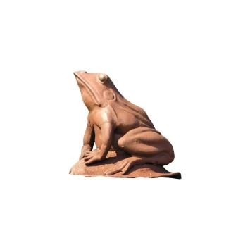 Kikker - gietijzer - 25 cm - oxide - robuust beeld