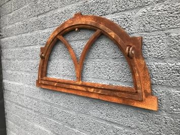 Fenêtre d'écurie en fonte demi-ronde en V, fenêtre battante