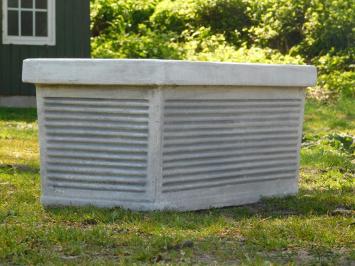 Jardinière en pierre – 73 cm – classique avec relief linéaire