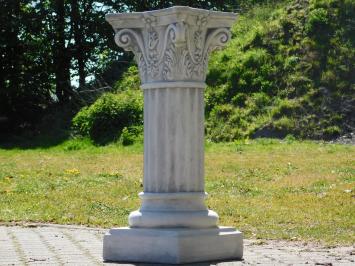 Klassischer Sockel – Stein – 80 cm – Säule mit Kapitell