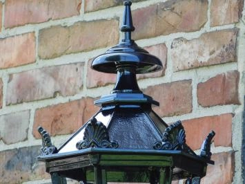 Applique classique L - Alu - Noir - Brûleur céramique