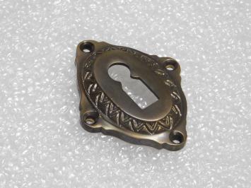 Rosace de verrouillage BB – laiton patiné foncé – classique