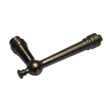 Deurklink 'Montel' - donker gepatineerd messing - deurkruk