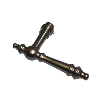 Deurklink 'Montreux' – donker gepatineerd messing – 13,5 cm