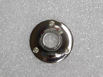 Runde Türgriffrosette – poliertes Nickel – Durchmesser 5 cm – elegant