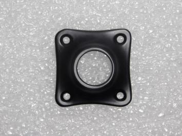 Klinkrozet Klaver - 4 x 4 cm - Zwart