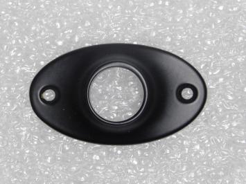 Ovale Türgriffrosette – mattschwarz – für Türen – modern