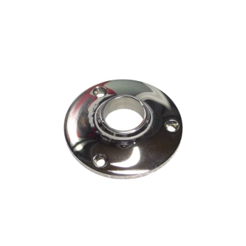 Ronde klinkrozet – nikkel glans – diameter 5 cm – elegant