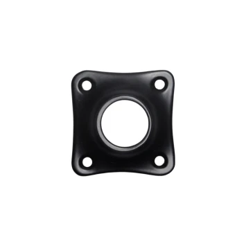 Klinkrozet klavermodel – zwart – 4 x 4 cm – deurbeslag
