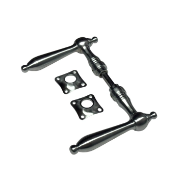 Deurset nikkel - chrome mat - 2 deurklinken en -rozetten