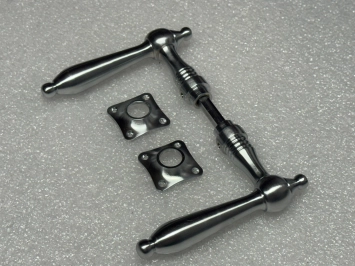 Deurset nikkel - chrome mat - 2 deurklinken en -rozetten