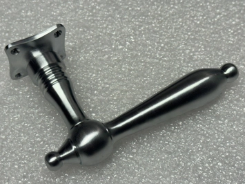 Türbeschlagset Nickel – mattes Chrom – 2 Türgriffe und Rosetten