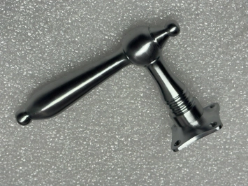 Türbeschlagset Nickel – mattes Chrom – 2 Türgriffe und Rosetten