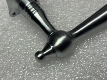 Ensemble de poignées de porte nickel - chrome mat - 2 poignées et rosaces