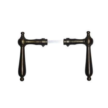 Set deurklinken 'Classic' – donker gepatineerd messing