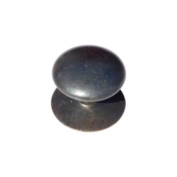 Knop met rozet – 50 mm – antiek messing – holle knop