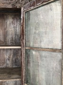 Magnifique vitrine en bois massif de l'Inde.
