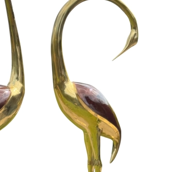 Exklusive Kraniche aus Bronze - Statuenset – 173 und 139 cm