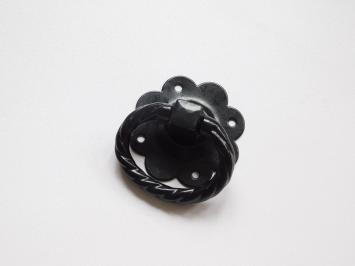 Poortslot met ringsluiting ovaal - 150mm - zwart