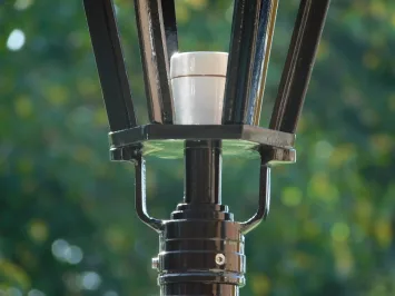 Lampadaire extérieur à couronnes – noir – hauteur 93 cm