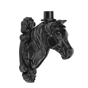 Wandarm Paardenhoofd voor Lamp - Alu - Groen