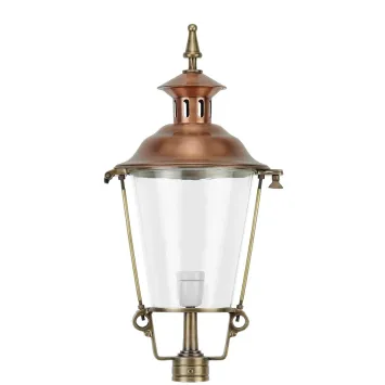 Ronde lampenkap – 60 cm – aluminium – messing-brons look