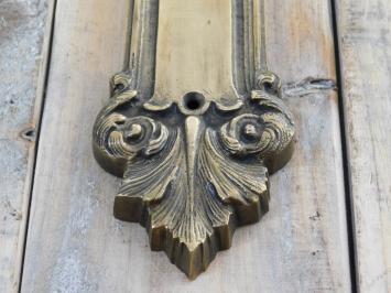 Lange deurplaat , antiek messing