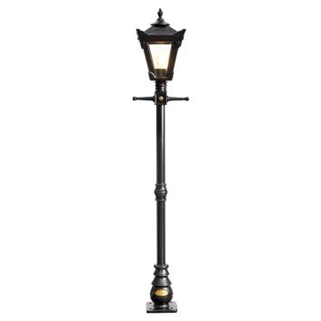 Lantaarnpaal 140 cm - zwart gietijzer - staand - Victoriaans