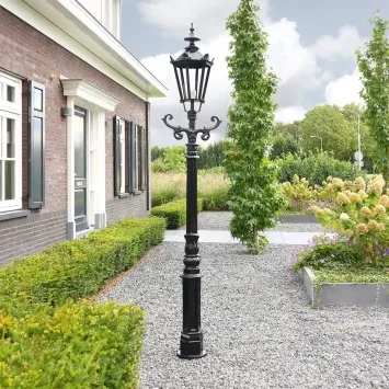 Lampadaire Boskamp classique – 223 cm – avec capuchon