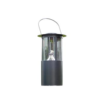 Zwarte olielamp XL – metaal en glas – 30 cm – ophangbaar