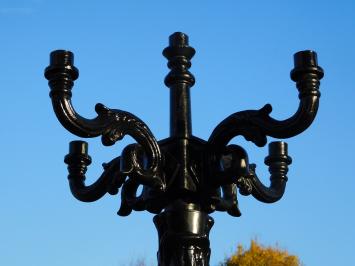 Lustre lanterne pour 5 lampes – 42 x 73 cm – aluminium noir