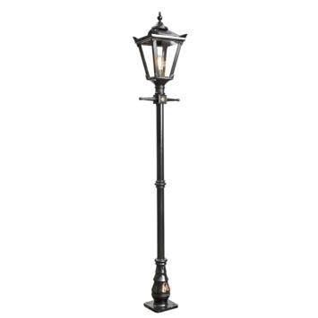 Lantaarnpaal gietijzer - Victoriaanse stijl - zwart - 230 cm