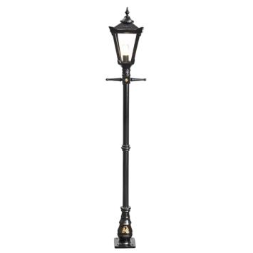 Lantaarnpaal gietijzer - Victoriaanse stijl - zwart - 230 cm