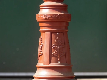 Große gusseiserne Laterne – 240 cm – schwere Gartenlaterne