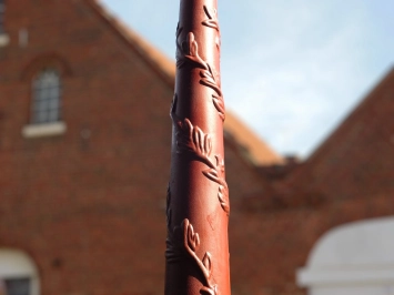 Grand lampadaire en fonte - 240 cm - lanterne de jardin lourde