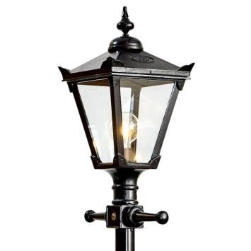 Lantaarnpaal 300 cm - gietijzer - zwart - Engelse stijl