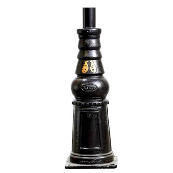 Laternenpfahl 300 cm – Gusseisen – schwarz – englischer Stil