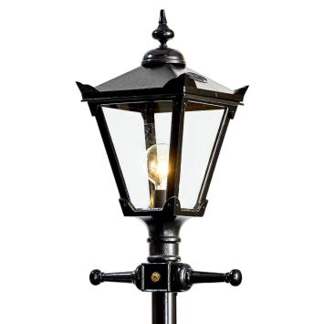 Poteau de lanterne 300 cm - fonte - noir - style anglais