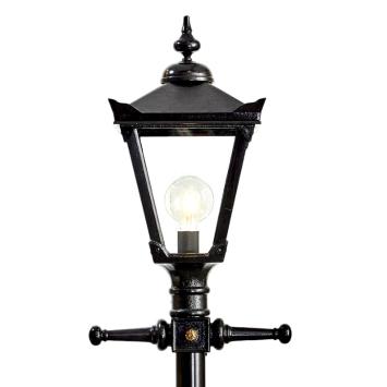 Poteau de lanterne 300 cm - fonte - noir - style anglais